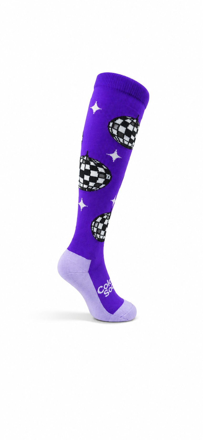 Hockeysokken Glitter Discobal