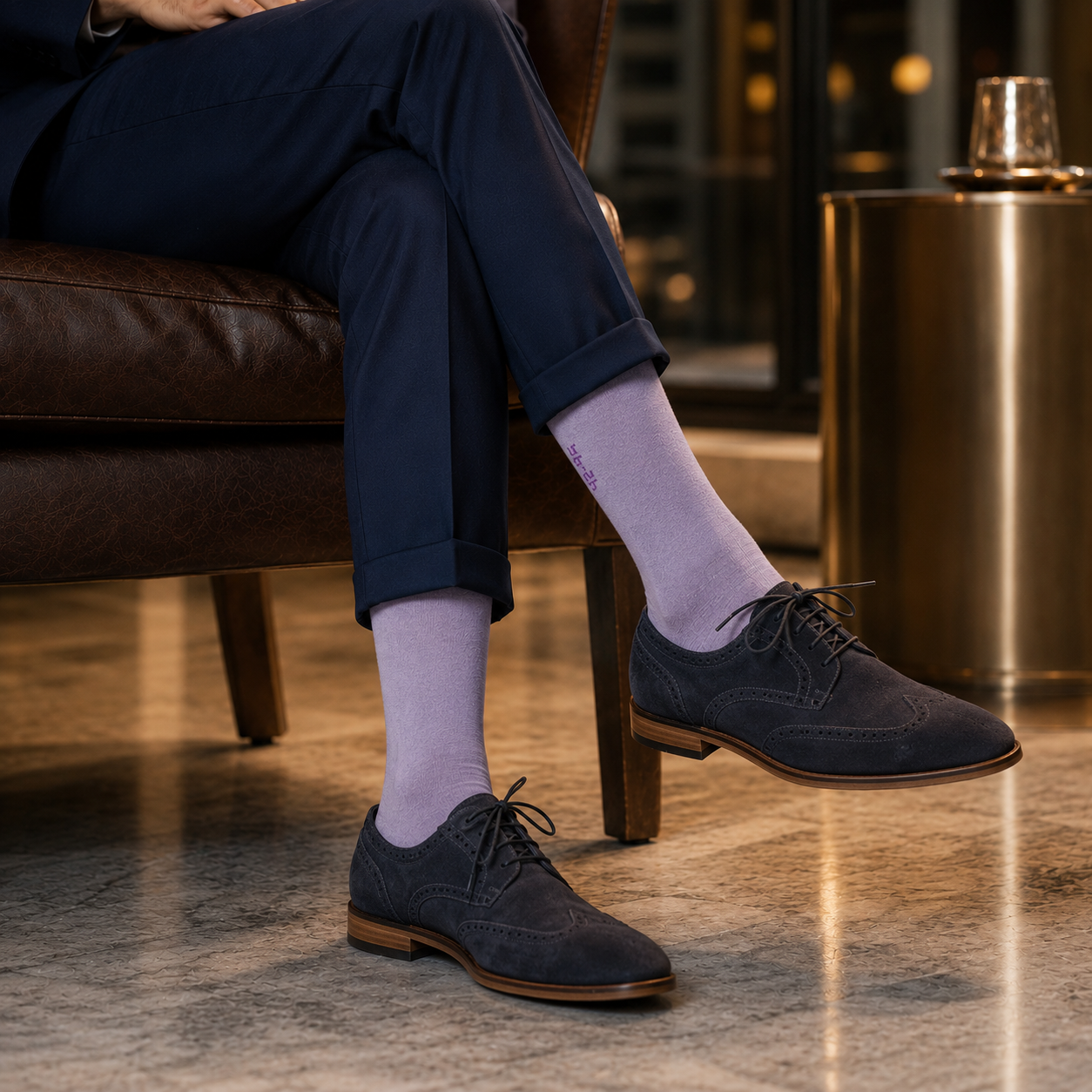 Casual Sokken Velvet Purple