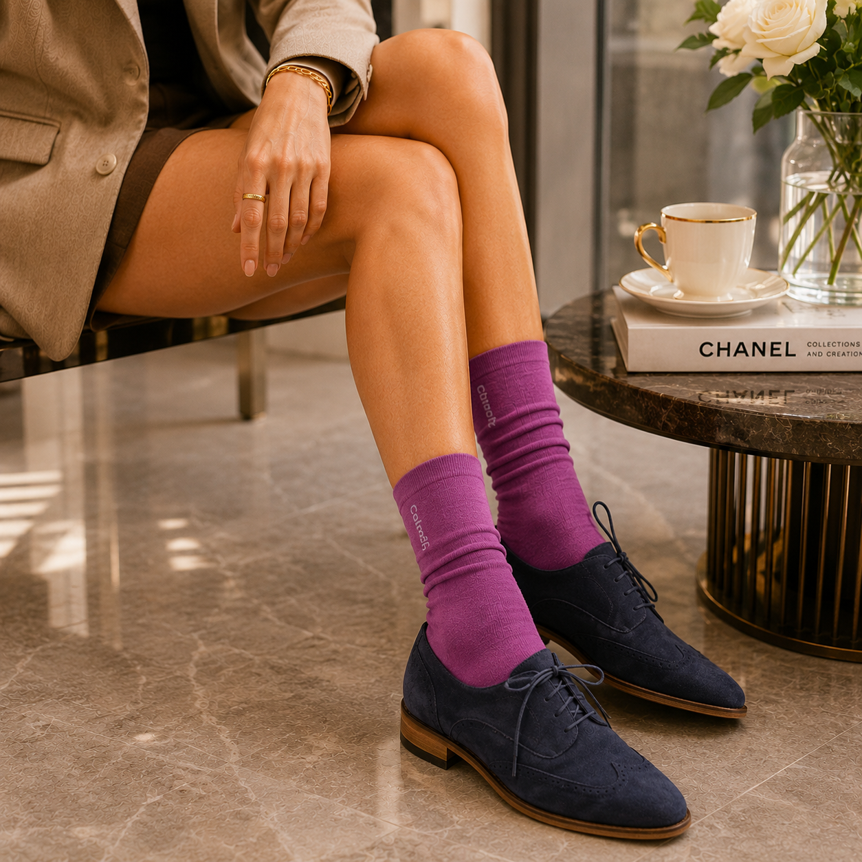 Casual Sokken Vintage Violet