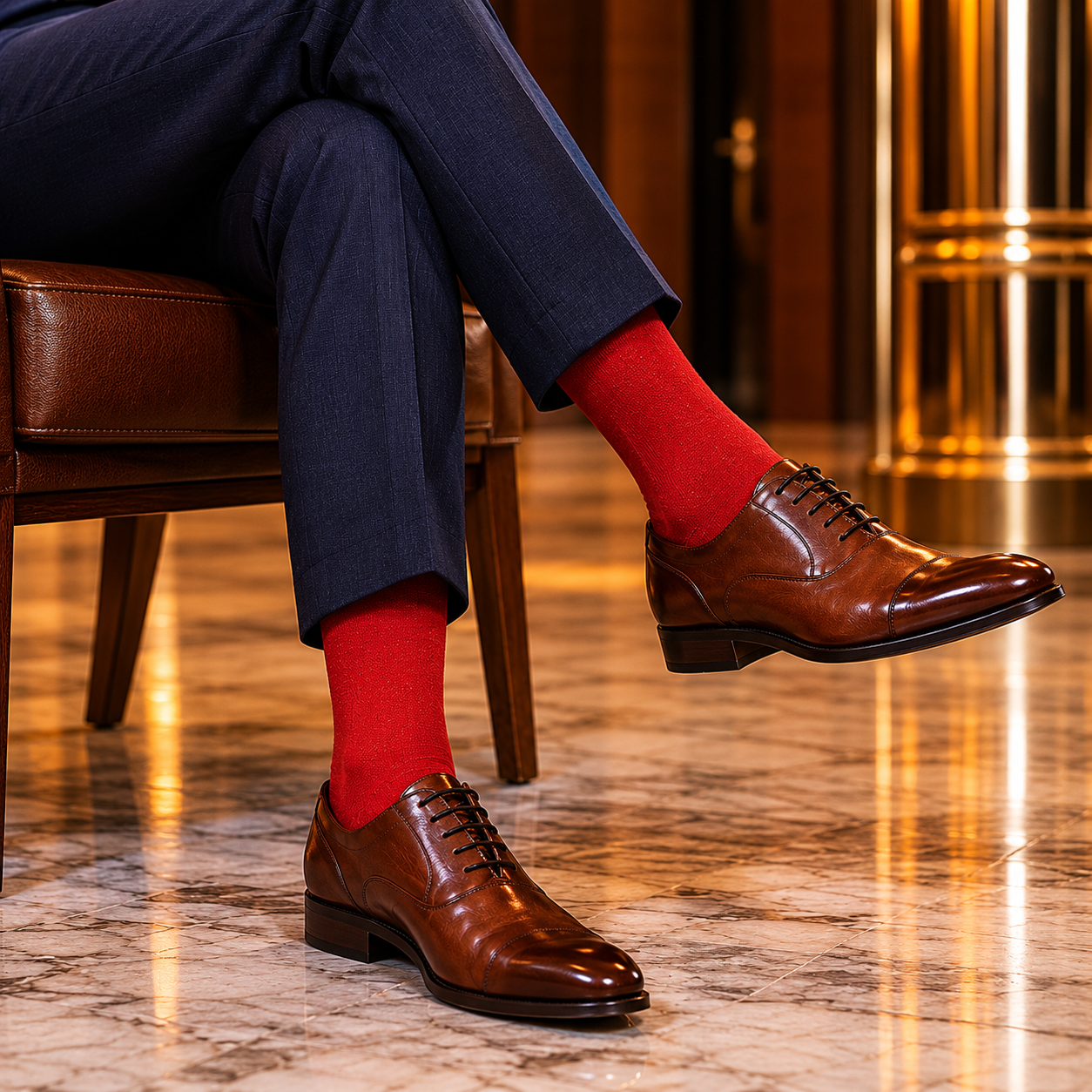 Casual Sokken Brick Red