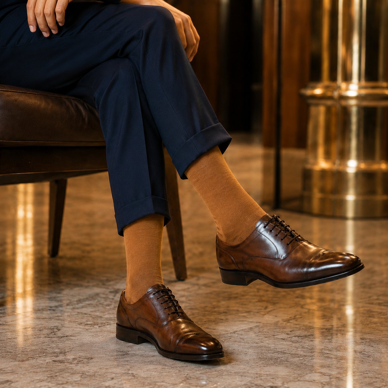 Casual Sokken Cappuccino Brown