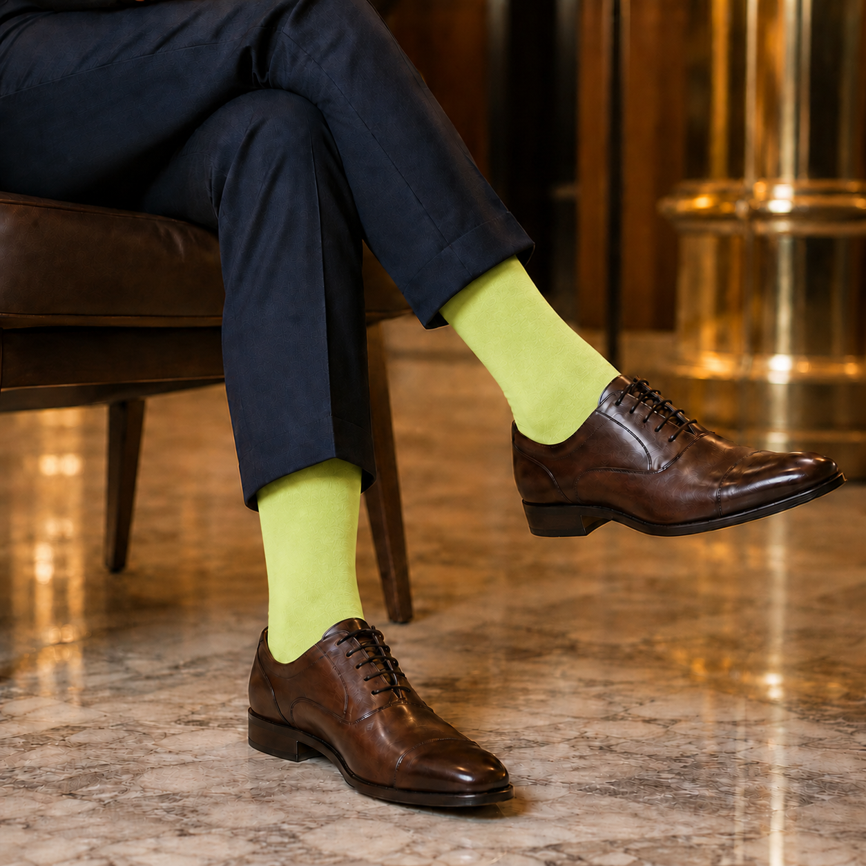 Casual Sokken Dark Lime