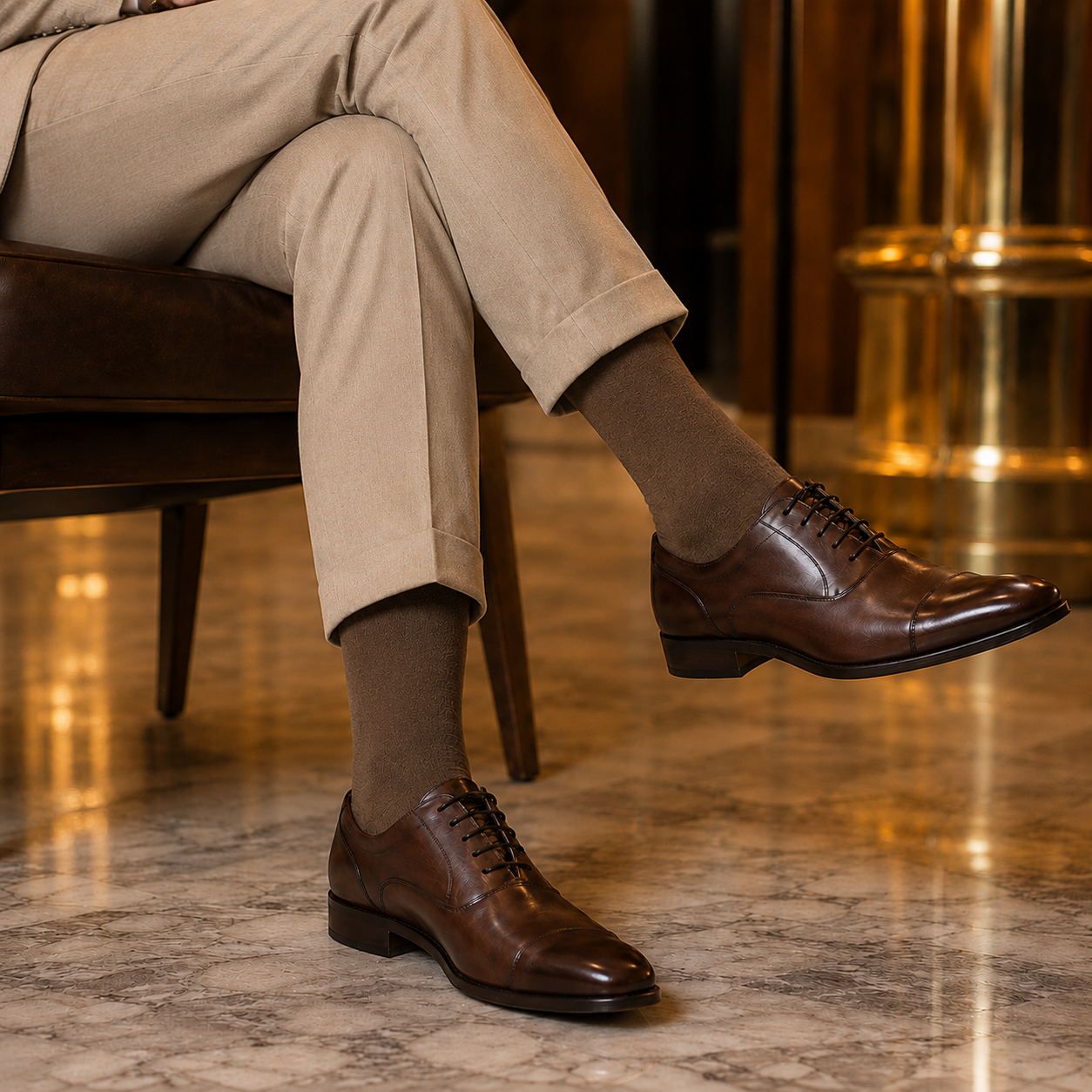 Casual Sokken Nespresso Brown