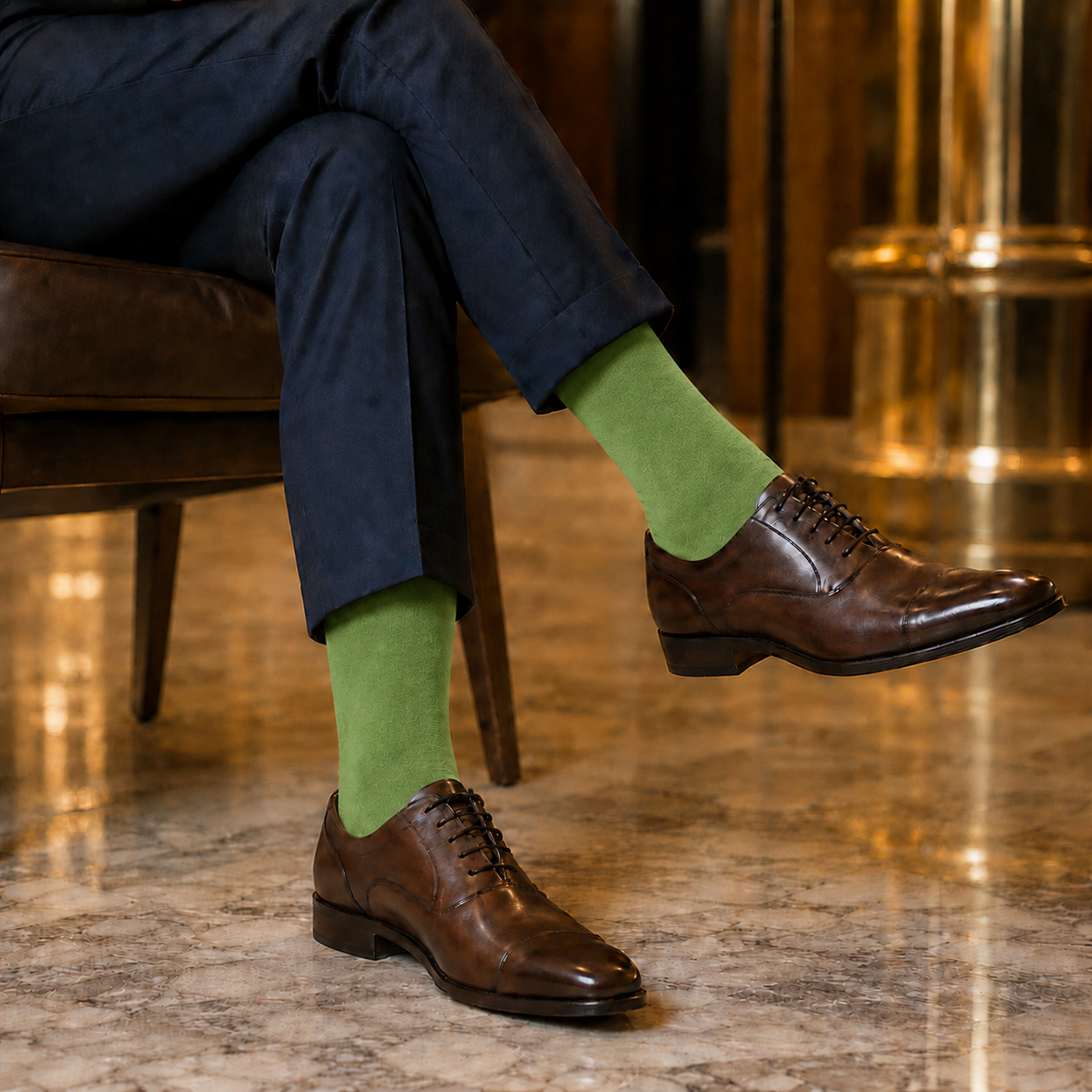 Casual Sokken Olive Green