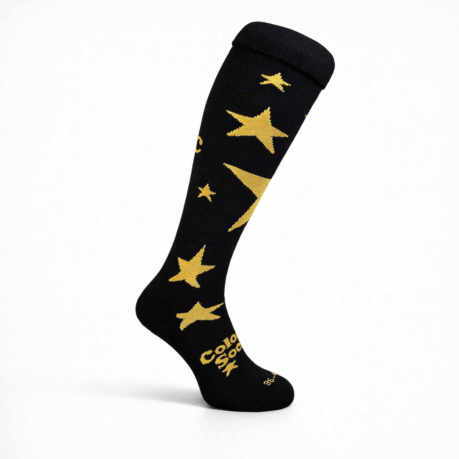 Hockeysokken Golden Stars Zwart