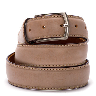 Leren Riem North Sea Beige Wax