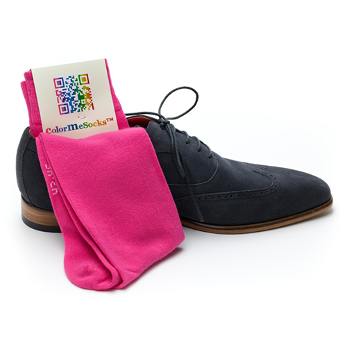 Casual Sokken Fuchsia Pink
