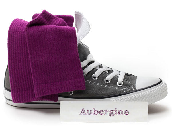 Sportsokken Aubergine