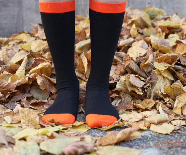 Business sokken Orange-Black