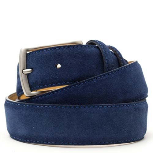 Suede Riem Navy Blue