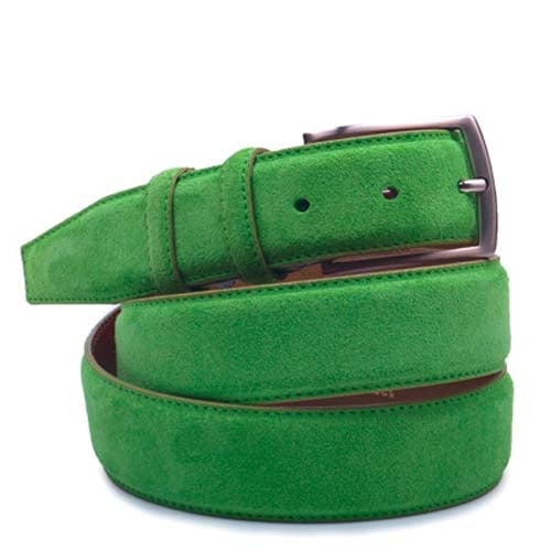 Suede Riem Grasshopper Green