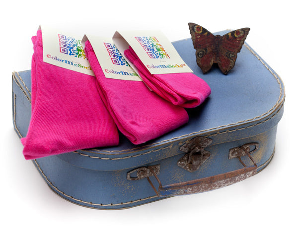 Kindersokken Fuchsia Pink