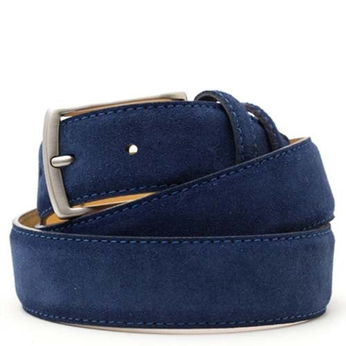 Suede Riem Navy Blue