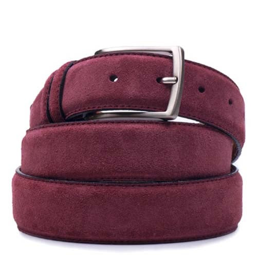 Suede Riem Aubergine