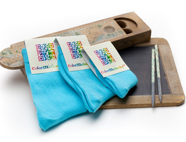 Kindersokken Aqua Blue