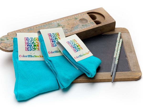 Kindersokken Dark Turquoise