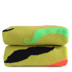 Hockeysokken French Moustache fluor