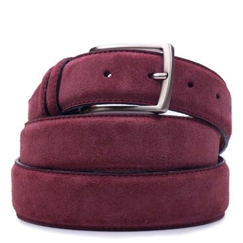 Suede Riem Aubergine