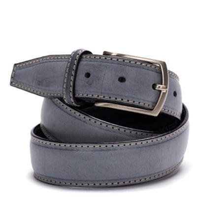 Leren Riem Elephant Grey Wax